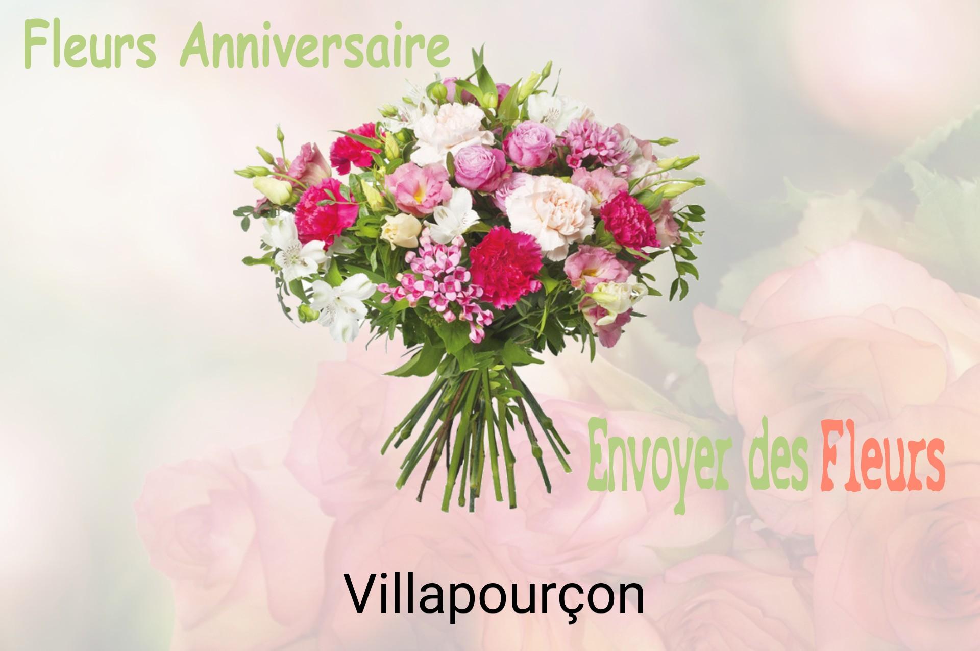 Bouquet de fleurs d’anniversaire livré à Villapourçon