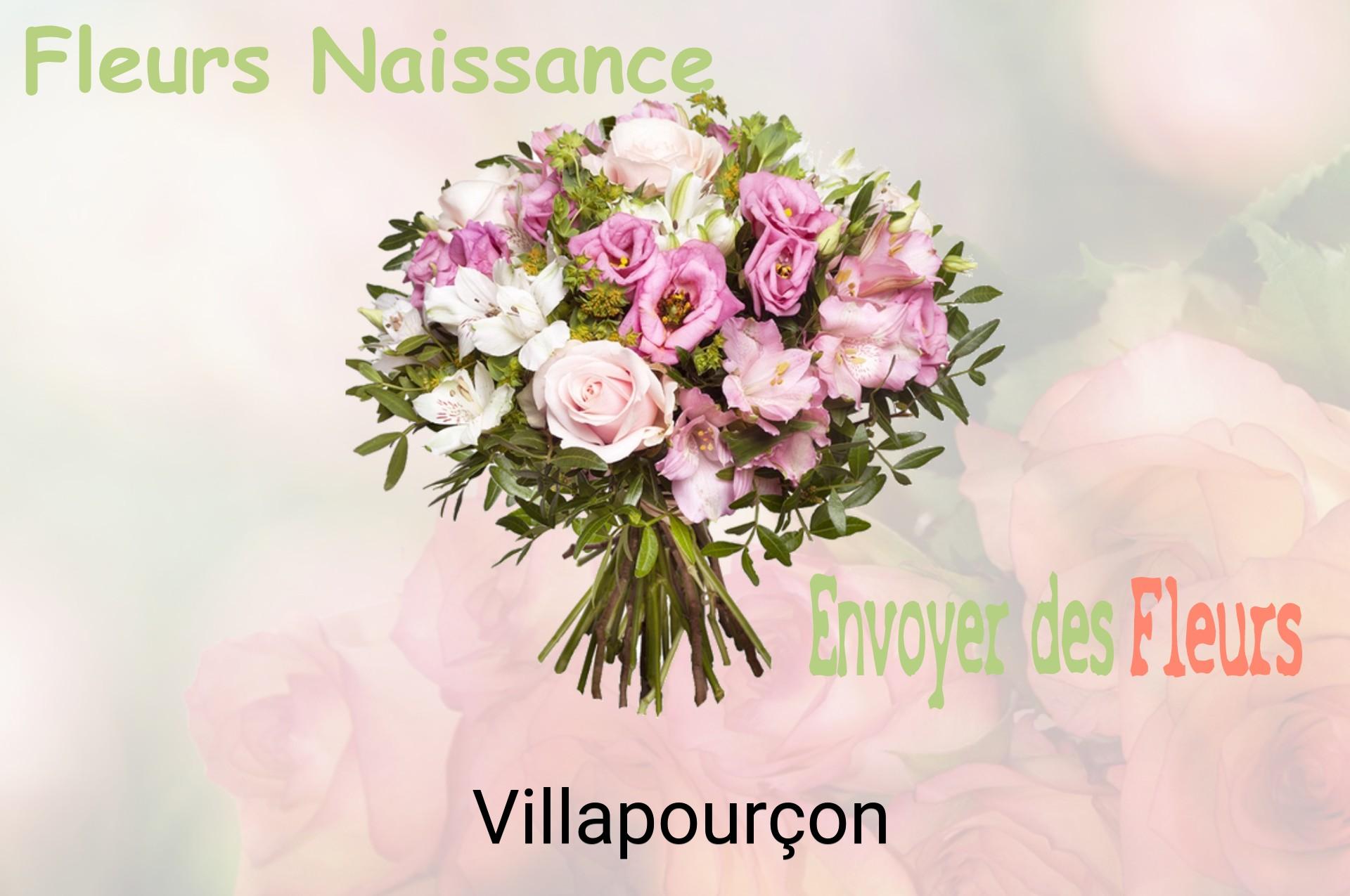 Bouquet de fleurs de naissance livré à Villapourçon